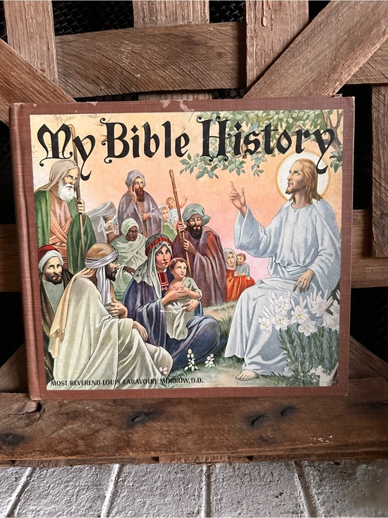 Other - Vintage 1950 My Bible History In Pictures Bishop Morrow Catholic Hardcover Book